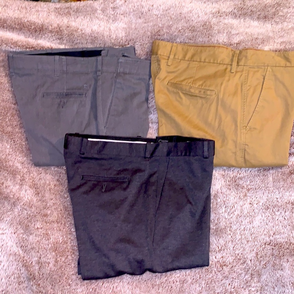 38x30 Mens Pant Bundle PERRY ELLIS, GAP, HAGGAR